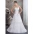 Fantastic Sleeveless A-Line Satin Organza Sweetheart Wedding Dresses 2030141