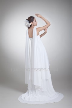 Empire V-Neck Chiffon Sheath/Column Wedding Dresses Maternity Wedding Dresses 2031414