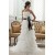 A-Line Strapless Court Train Wedding Dresses 2031444