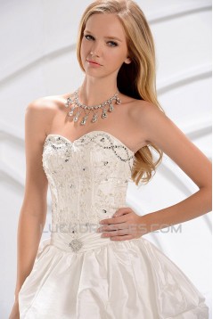 A-Line Sweetheart Beaded Lace Court Train Wedding Dresses 2031450