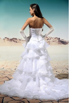 A-Line Sweetheart Court Train Wedding Dresses 2031452