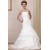 A-Line Strapless Court Train Beaded Wedding Dresses 2031459