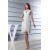 Hot Sale V-Neck A-Line Satin Lace Knee-Length Little White Dresses 2031493
