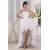 High Low Satin Organza Sleeveless Wedding Dresses 2031503