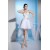 Wonderful Satin Organza A-Line Sleeveless Sweetheart Short Wedding Dresses 2031518