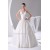 Hot Sale Sleeveless Satin Ball Gown V-Neck Beaded Wedding Dresses 2030179