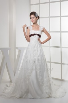 Hot Sale Sleeveless Straps A-Line Bes Beaded Lace Wedding Dresses 2030180