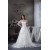 A-Line Long Sleeve Square Satin Lace Fine Netting Wedding Dresses 2030201