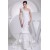Mermaid/Trumpet Satin Organza One-Shoulder Lace Wedding Dresses 2030205