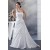 A-Line One-Shoulder Satin Sleeveless Sweetheart Wedding Dresses 2030227