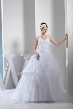 Ball Gown Hater Satin Lace Organza Wedding Dresses 2030281