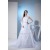 A-Line Beaded Satin Lace Organza Chapel Train Chapel Train Wedding Dresses 2030284