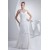 Sheath/Column Halter Chiffon Beaded Wedding Dresses 2030320