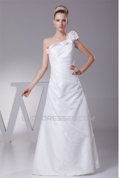 A-Line One-Shoulder Wedding Dresses 2030328