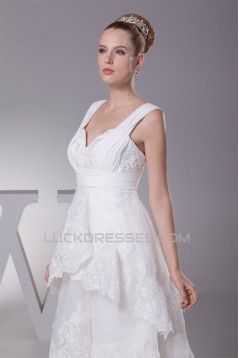 A-Line High Low Sweetheart Lace Sweet Wedding Dresses 2030336