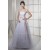 A-Line Strapless Sleeveless Satin Fine Netting Wedding Dresses 2030353