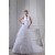 Sleeveless Halter Satin Organza Princess Reception Wedding Dresses 2030368
