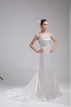 Sleeveless Mermaid/Trumpet One-Shoulder Reception Wedding Dresses 2030373