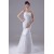 Mermaid/Trumpet Sleeveless Satin Lace LOrganza New Arrival Wedding Dresses 2030374