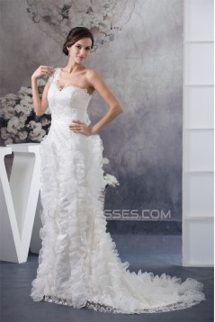 Sleeveless Princess Satin Lace Organza Fine Netting Best Wedding Dresses 2030380