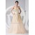 A-Line Sweetheart Sleeveless Satin Fine Netting Sequined Material Wedding Dresses 2030385