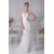Sleeveless Sweetheart Mermaid/Trumpet Satin Fine Netting Wedding Dresses 2030426