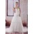 Sleeveless Sweetheart Satin Silk like Satin Fine Netting Best Wedding Dresses 2030428