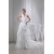 Taffeta Netting Sheath/Column Sleeveless Sweet Wedding Dresses 2030496
