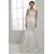 Amazing Trumpet/Mermaid Straps Satin Fine Netting Lace Wedding Dresses 2030590