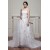 attractive Strapless Sleeveless Satin A-Line Wedding Dresses 2030599