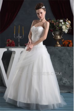 Beading Satin Fine Netting Sleeveless Ball Gown New Arrival Wedding Dresses 2030613