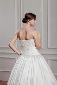 Beautiful Ball Gown Sleeveless Sweetheart Taffeta Wedding Dresses 2030623