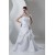 Breathtaking Taffeta A-Line High-Neck Best Beading Wedding Dresses 2030646