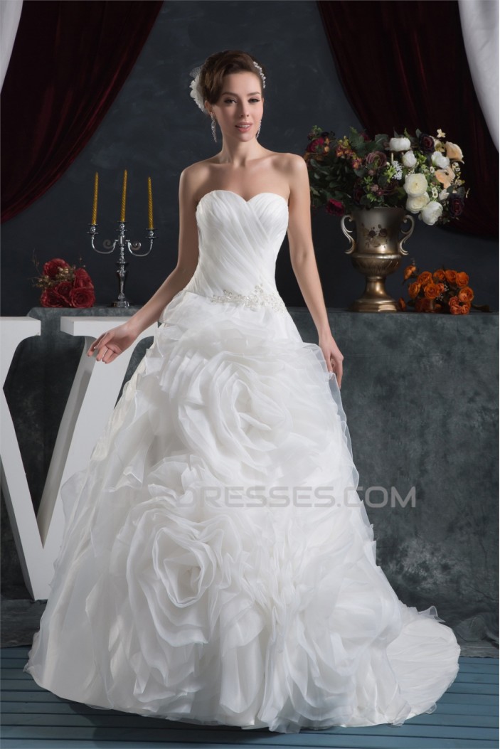 Elegant Sleeveless A-Line Sweetheart Wedding Dresses 2030671