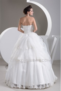 Fantastic Ball Gown Satin Sleeveless Sweetheart Wedding Dresses 2030678