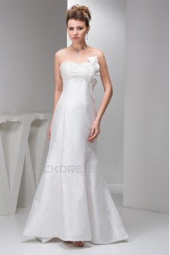 Fantastic A-Line Sleeveless Sweetheart Satin Taffeta Wedding Dresses 2030683