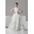 Fantastic Satin Organza A-Line Scoop Wedding Dresses 2030688