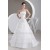 A-Line Satin Sleeveless Strapless Sweet Wedding Dresses 2030697