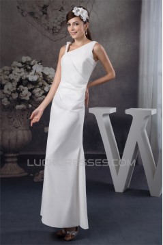 Sheath/COlumn Floor-Length Straps Wedding Dresses 2030711