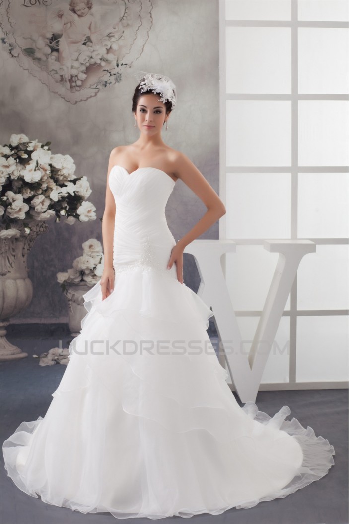 A-Line Sleeveless Sweetheart Wedding Dresses 2030717