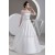 A-Line Beaded 3/4 Length Sleeve Wedding Dresses 2030742