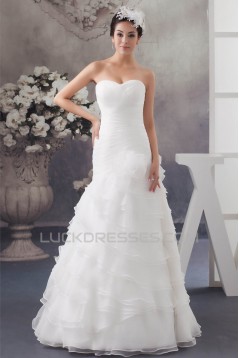 Latest Design Satin Sweetheart A-Line Sleeveless Wedding Dresses 2030759