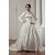 Long Sleeve Satin Fine Netting A-Line Portrait High Neck Wedding Dresses 2030766