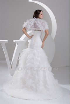 Princess Satin Fine Netting Sweetheart Sleeveless Wedding Dresses 2030824