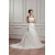 Satin Fine Netting Strapless Mermaid/Trumpet Sweet Wedding Dresses 2030843