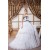 Satin Organza Ball Gown Strapless Sleeveless Beaded Lace Wedding Dresses 2030862