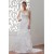 Satin Organza Sleeveless A-Line Sweetheart Embellished Wedding Dresses 2030866