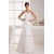 Sheath/Column Sweetheart Chiffon Sweep Train Wedding Dresses 2030913