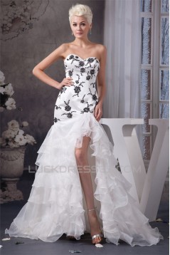 Sleeveless A-Line Sweetheart Satin Ruffles Wedding Dresses 2030915