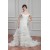 Sleeveless Off-the-Shoulder A-Line Satin Organza Wedding Dresses 2030928